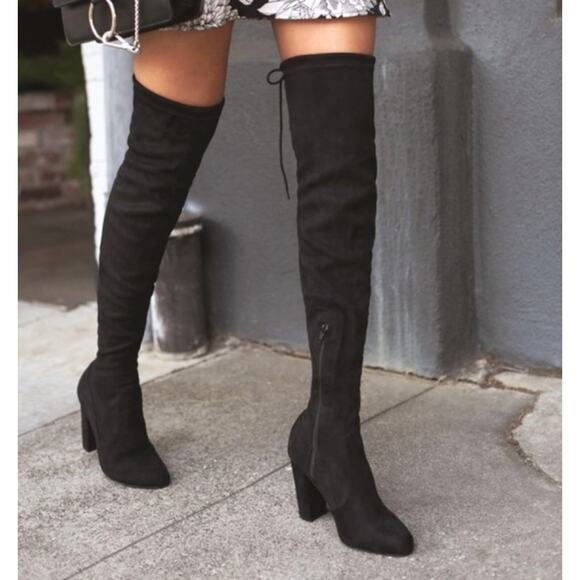 NightWalker Black Over the Knee OTK boots - Picture 6 of 6